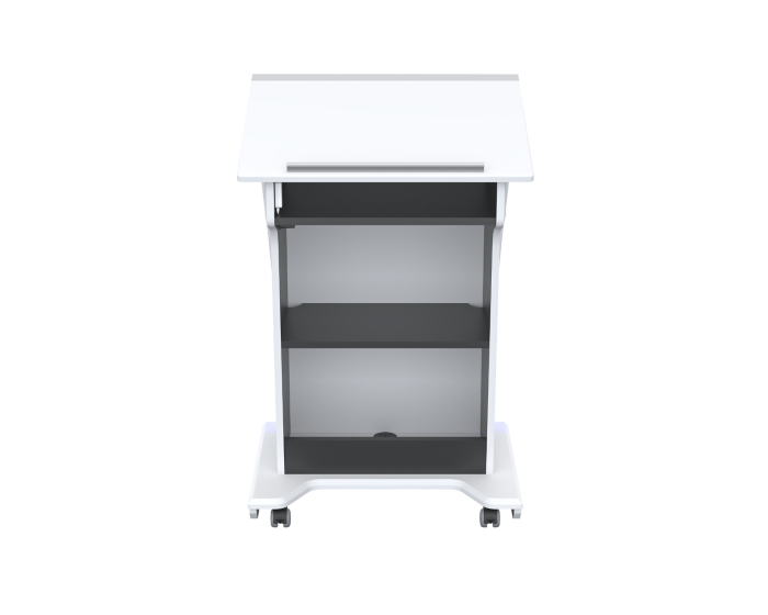 AVFI Wood and Acrylic Lectern PLUS with LED Lights LEX25XL-AF