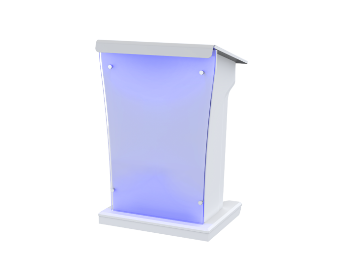 AVFI Wood and Acrylic Lectern PLUS with LED Lights LEX25XL-AF