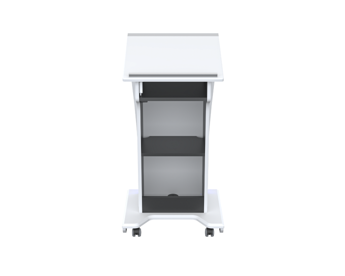 AVFI Wood and Acrylic Lectern with LED Lights - LEX25-AF