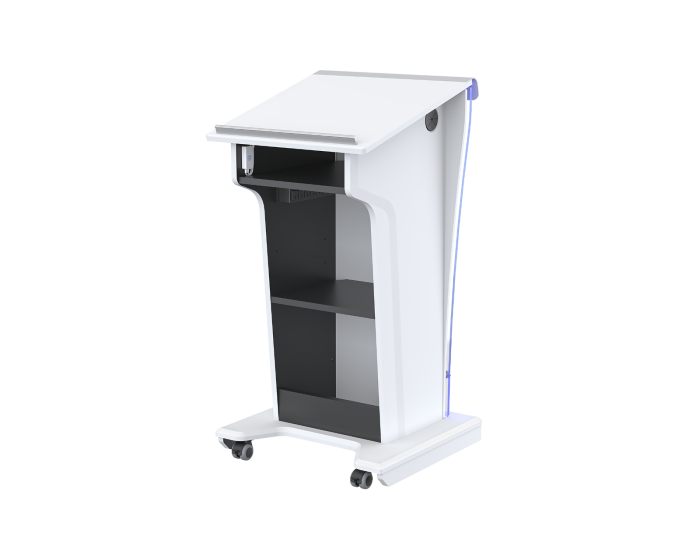 AVFI Wood and Acrylic Lectern with LED Lights - LEX25-AF