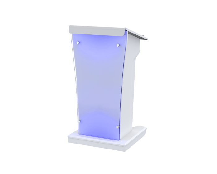 AVFI Wood and Acrylic Lectern with LED Lights - LEX25-AF