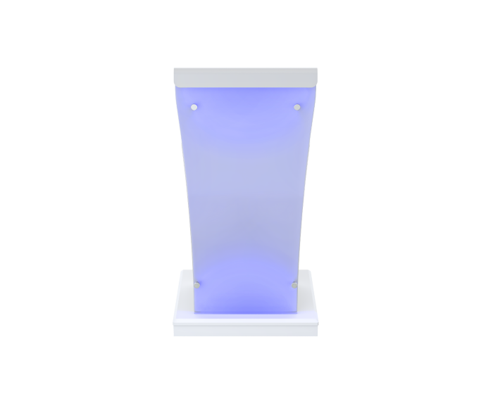 AVFI Wood and Acrylic Lectern with LED Lights - LEX25-AF
