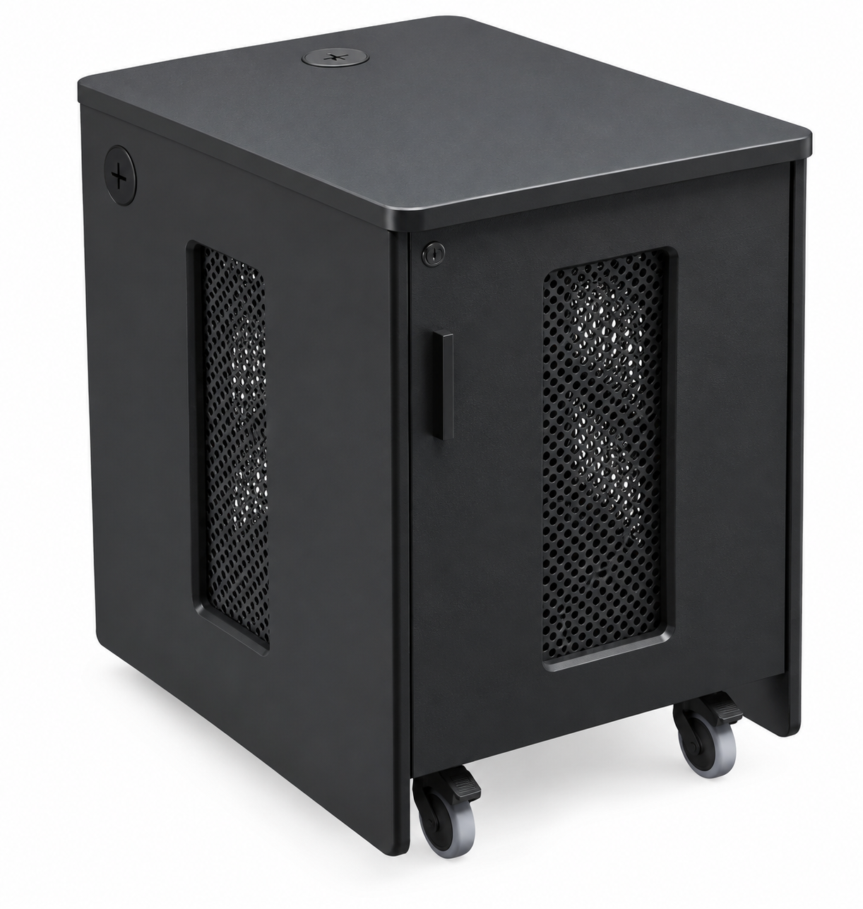 AVFI 12U EIA Mobile Equipment Storage Rack with Shelf - RK5106
