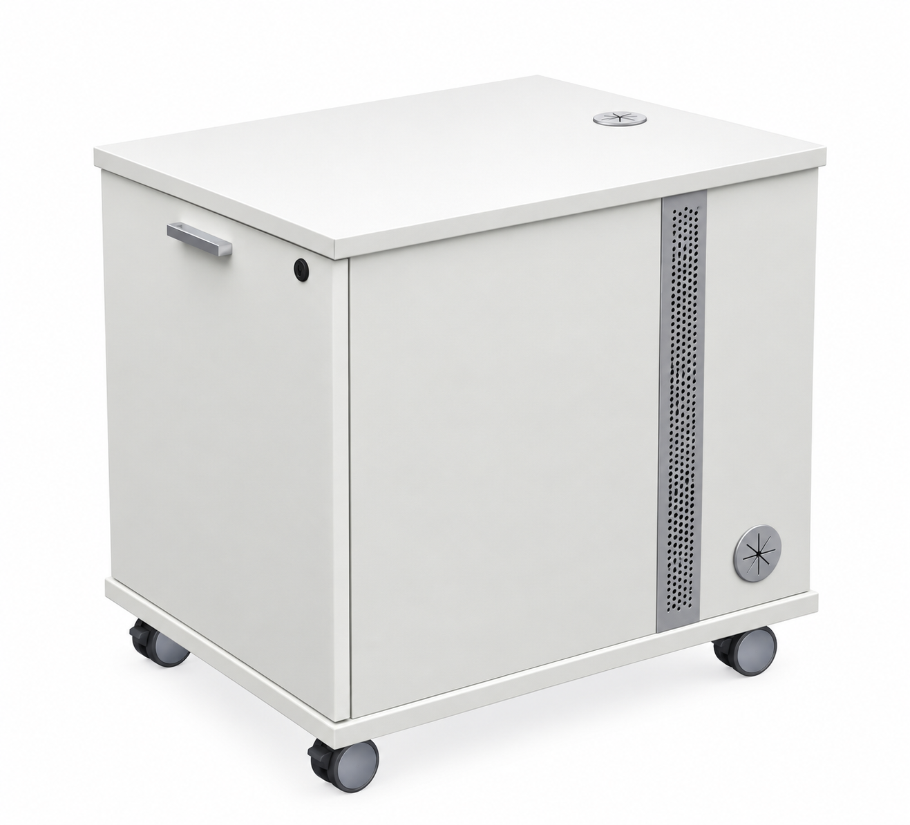 AVFI 12U Under Table Mobile Rack Storage - RKYZ12