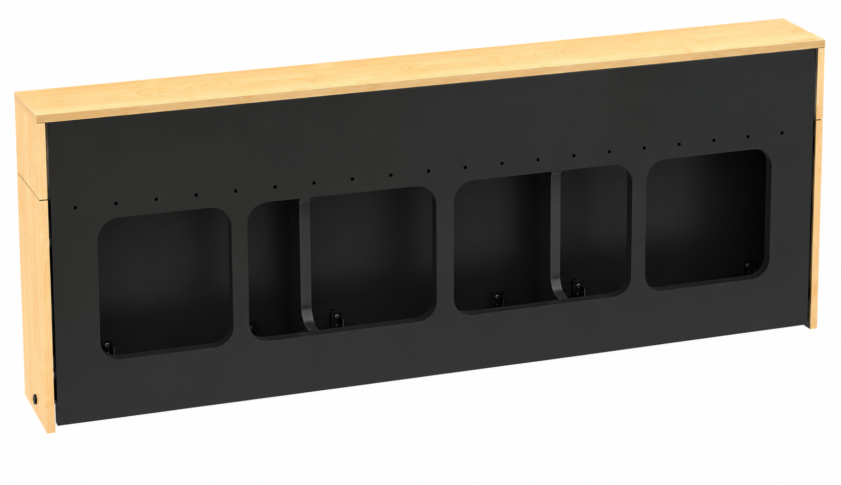 AVFI AV Equipment Triple Rack Wall Mounted Credenza - CR3-WM