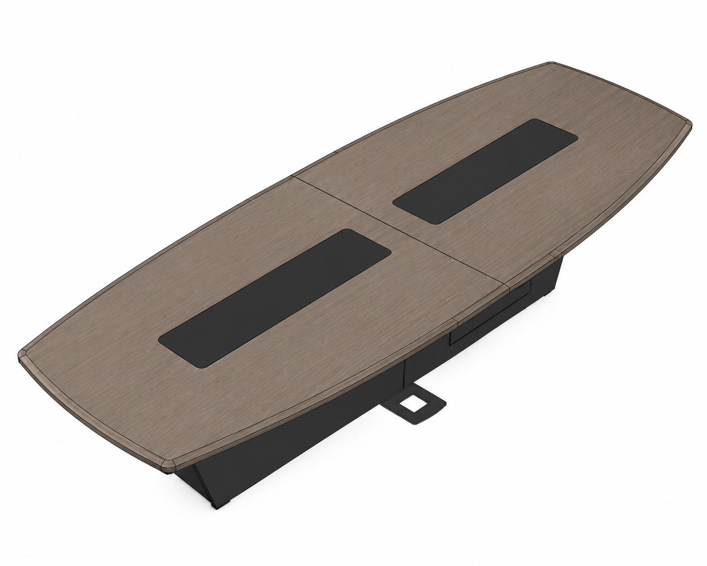 AVFI Boat-Shaped Modular Conference Table Package - T526 FTF
