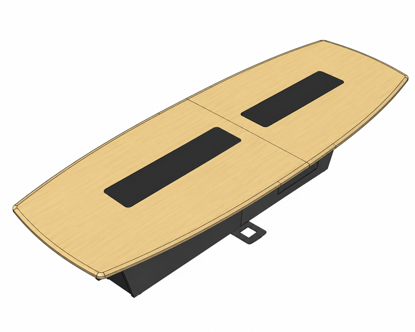 AVFI Boat-Shaped Modular Conference Table Package - T526 FTF