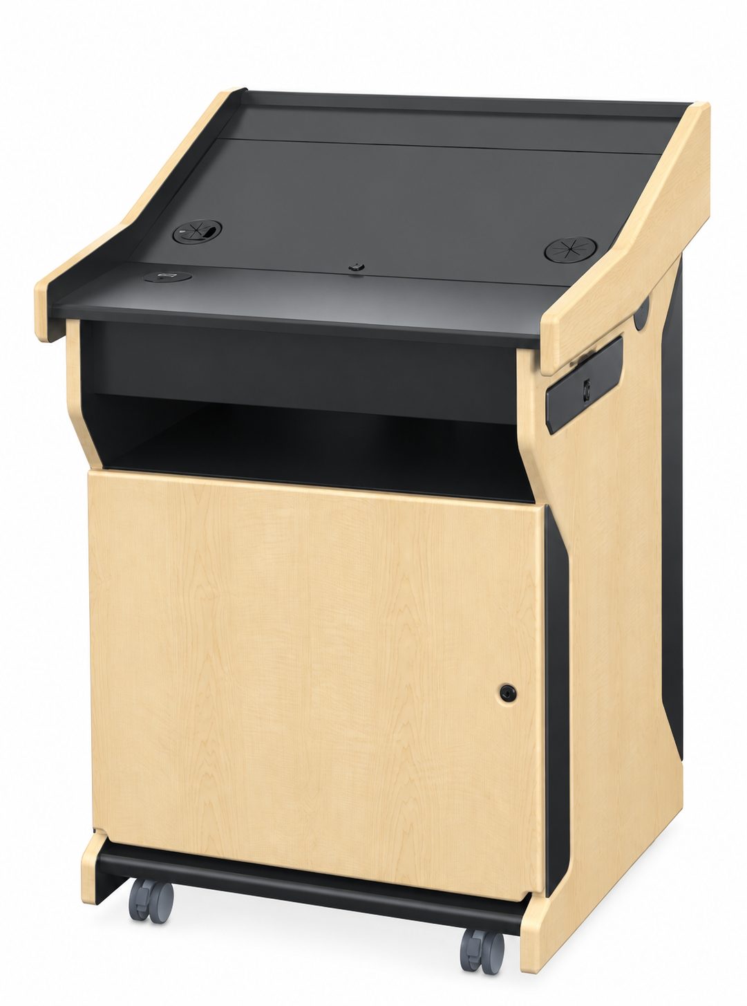 AVFI Digital Mobile Podium with 32" Full HD Display & Charging – PDX1532-FS