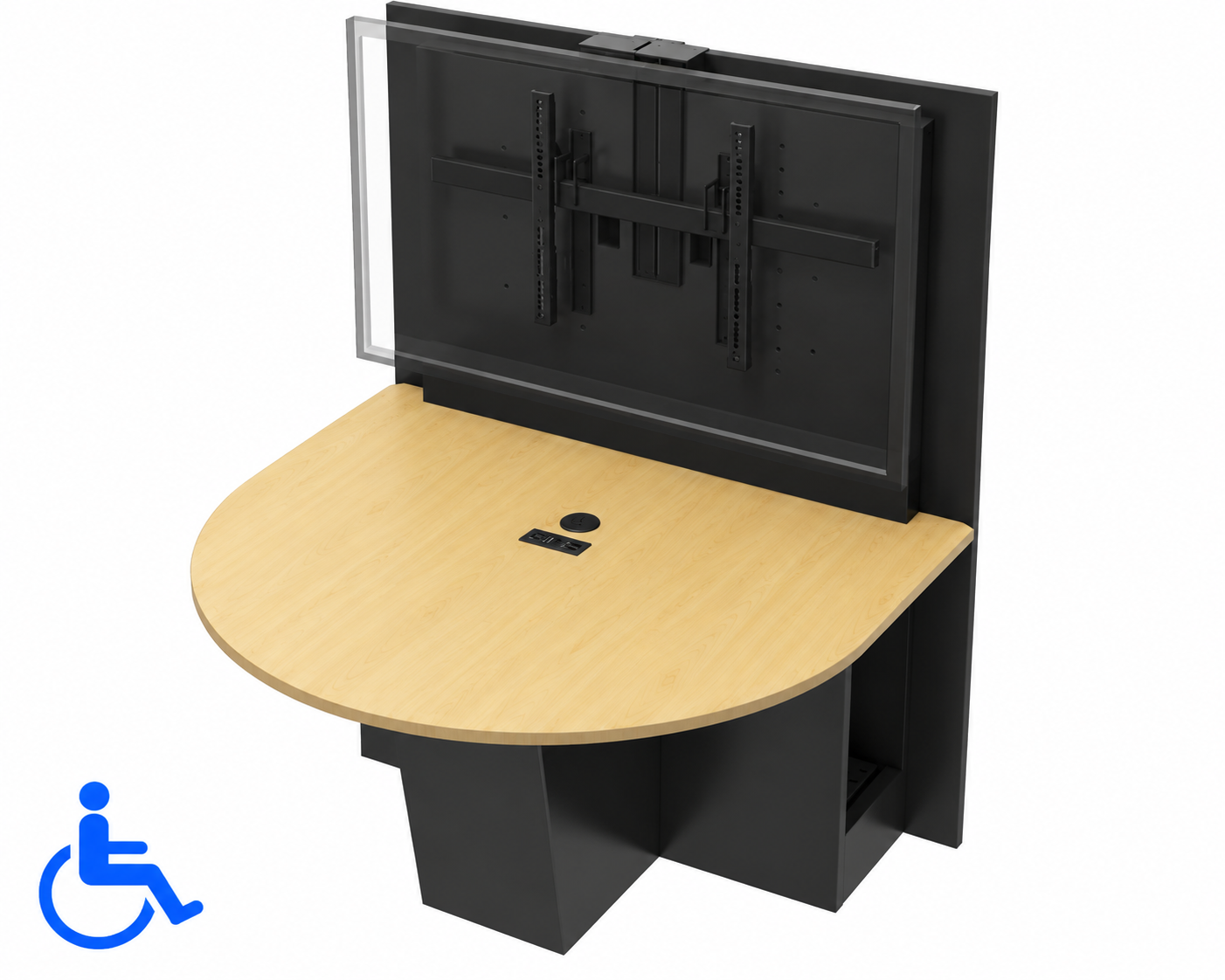 AVFI Huddle Room Table Package with Rack - T526 HR