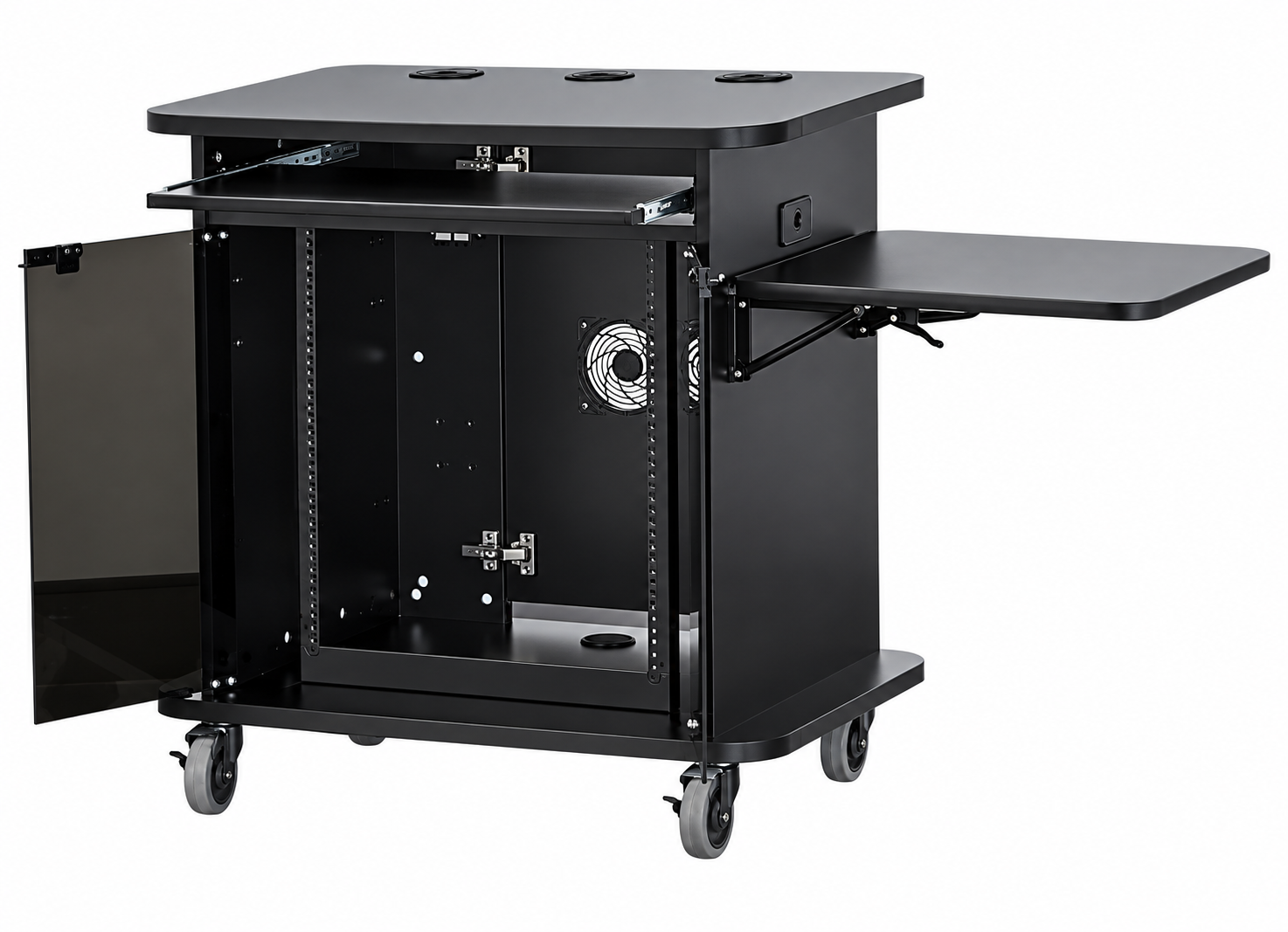 AVFI Mobile Computer and Multimedia AV Cart - 103324