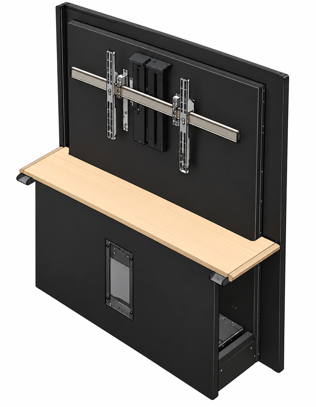 AVFI Modular Collaboration Conference Table Section with Monitor Mount T526-526RW