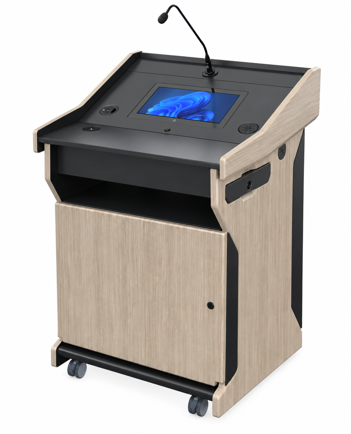 AVFI Multimedia Digital Mobile Podium - PDX1532-PC-FS