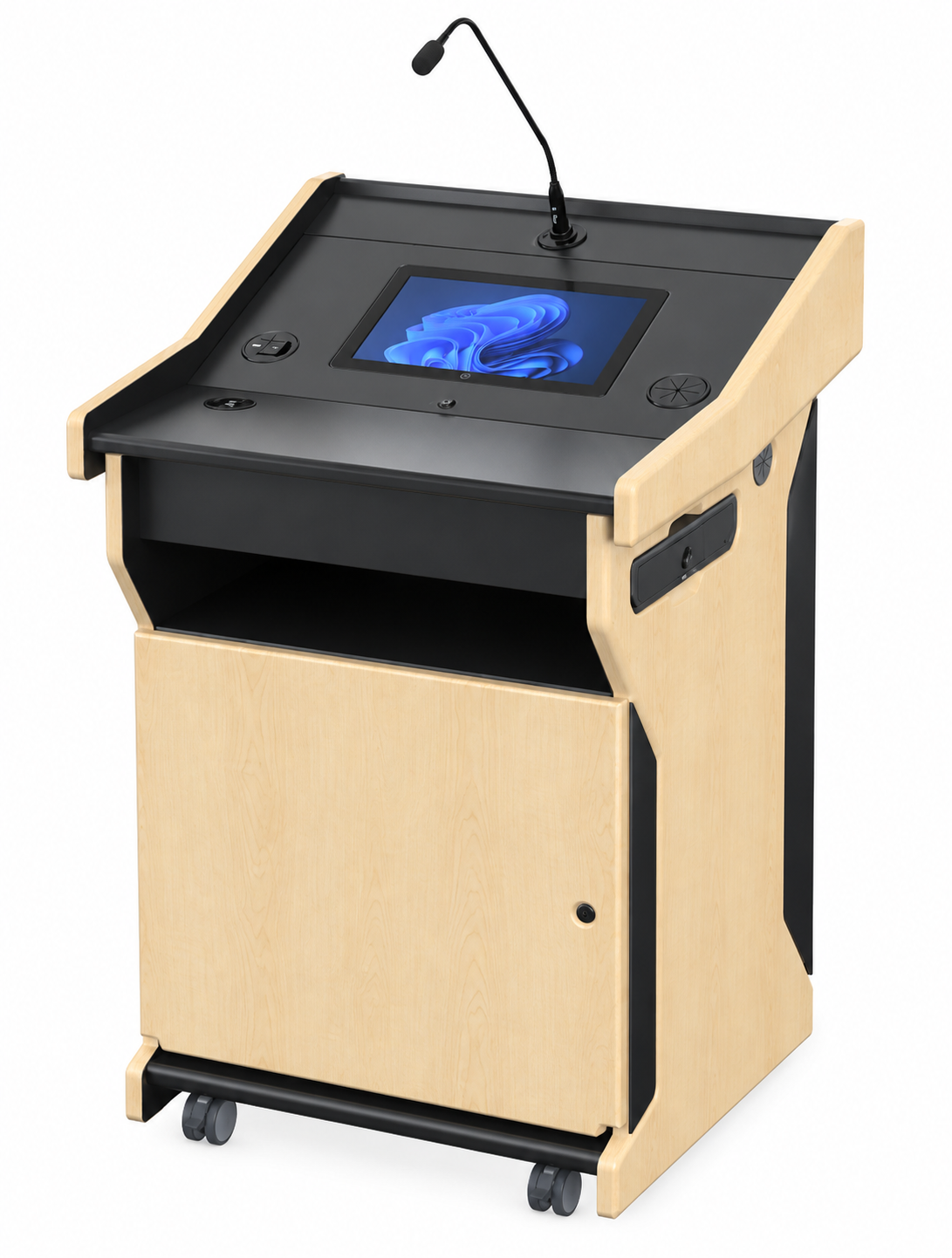 AVFI Multimedia Digital Mobile Podium - PDX1532-PC-FS