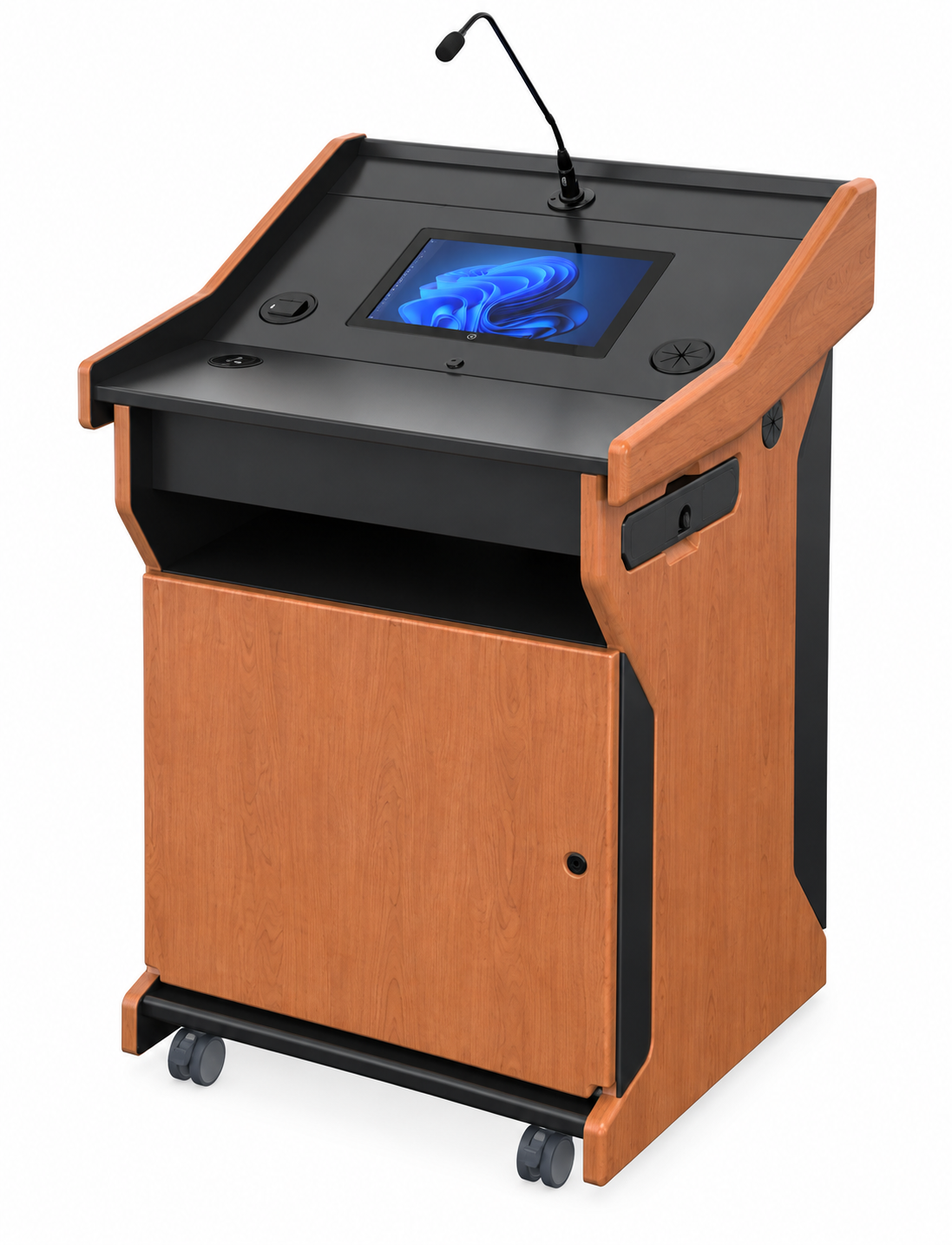 AVFI Multimedia Digital Mobile Podium - PDX1532-PC-FS