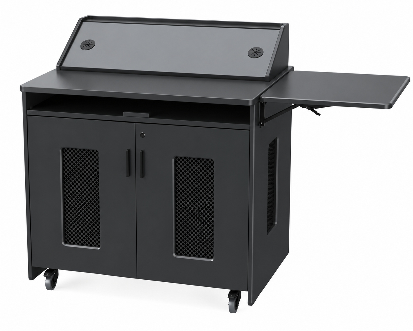 AVFI Multimedia  Dual Rack Mobile Instructor Station Podium - PD5107