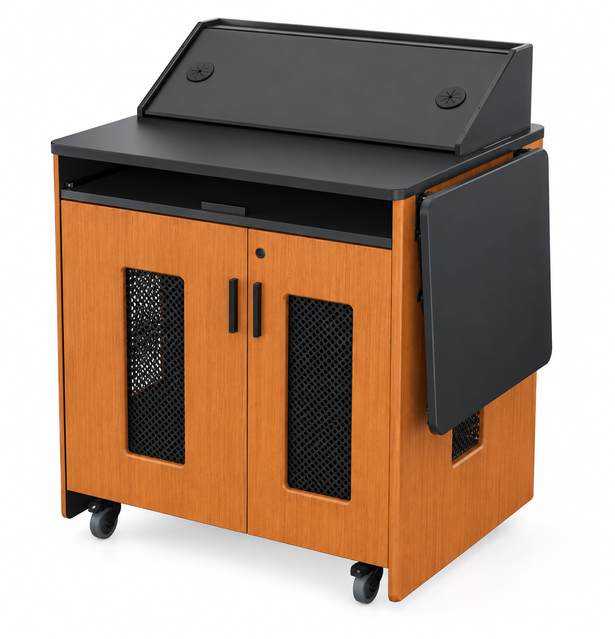 AVFI Multimedia Mobile Instructor Station with Keyboard Tray - PD51