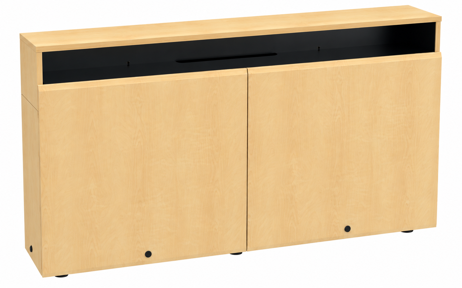 AVFI Traditional Dual Rack Wall Mounted Credenza - CR2-WM