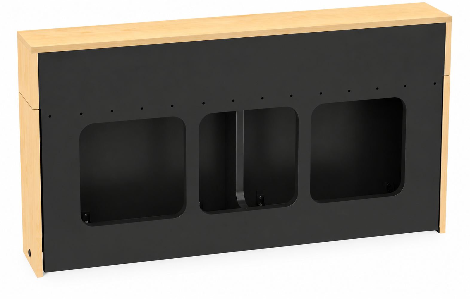 AVFI Traditional Dual Rack Wall Mounted Credenza - CR2-WM