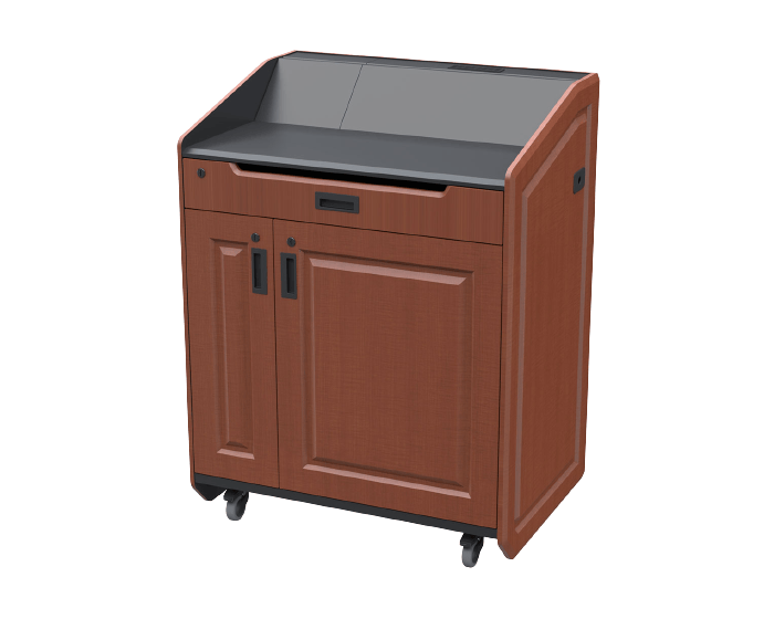 AVFI Wide Multimedia Lectern with Pocket Door - LEX36