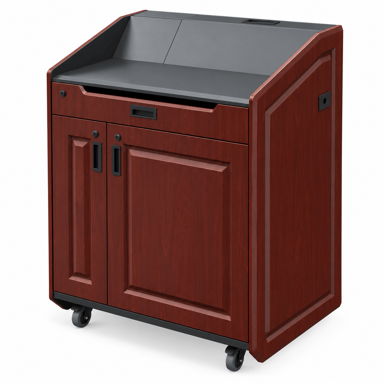 AVFI Wide Multimedia Lectern with Pocket Door - LEX36