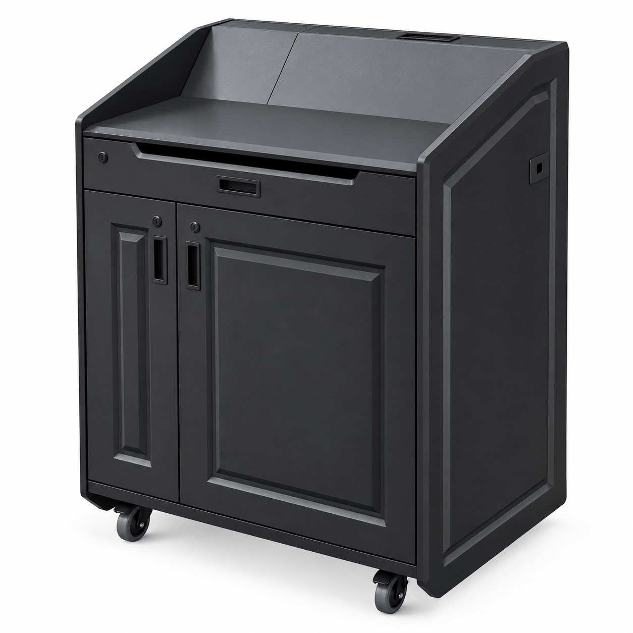 AVFI Wide Multimedia Lectern with Pocket Door - LEX36