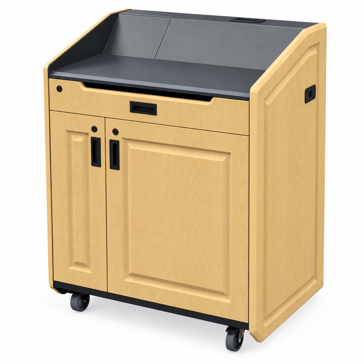 AVFI Wide Multimedia Lectern with Pocket Door - LEX36