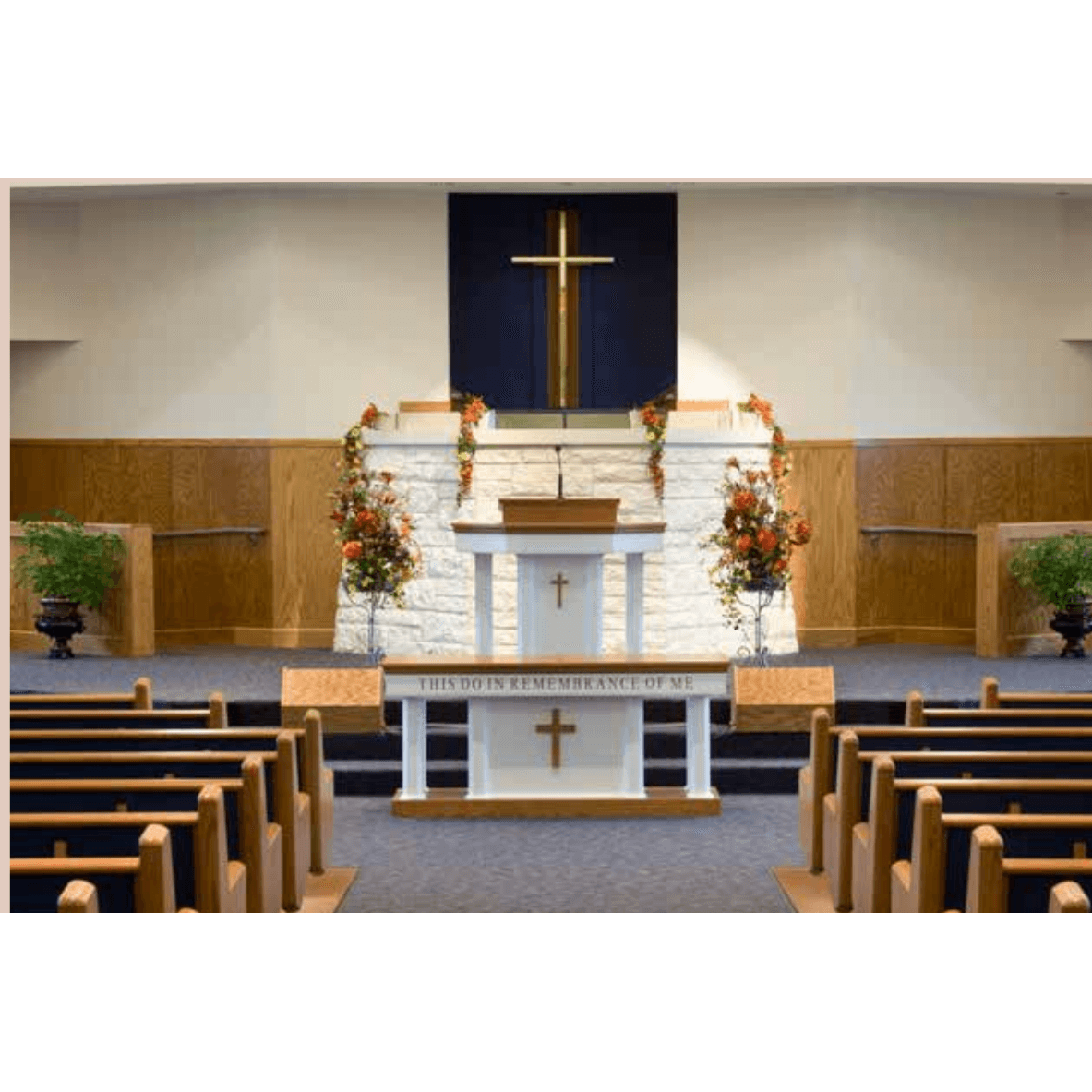 Imperial Woodworks Open Column Communion Table #810 — Podium Stage