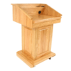 Executive Wood Counselor Lift Adjustable Height Lectern
