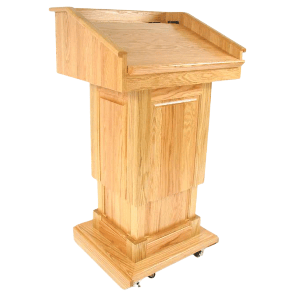 Executive Wood Counselor Lift Adjustable Height Lectern