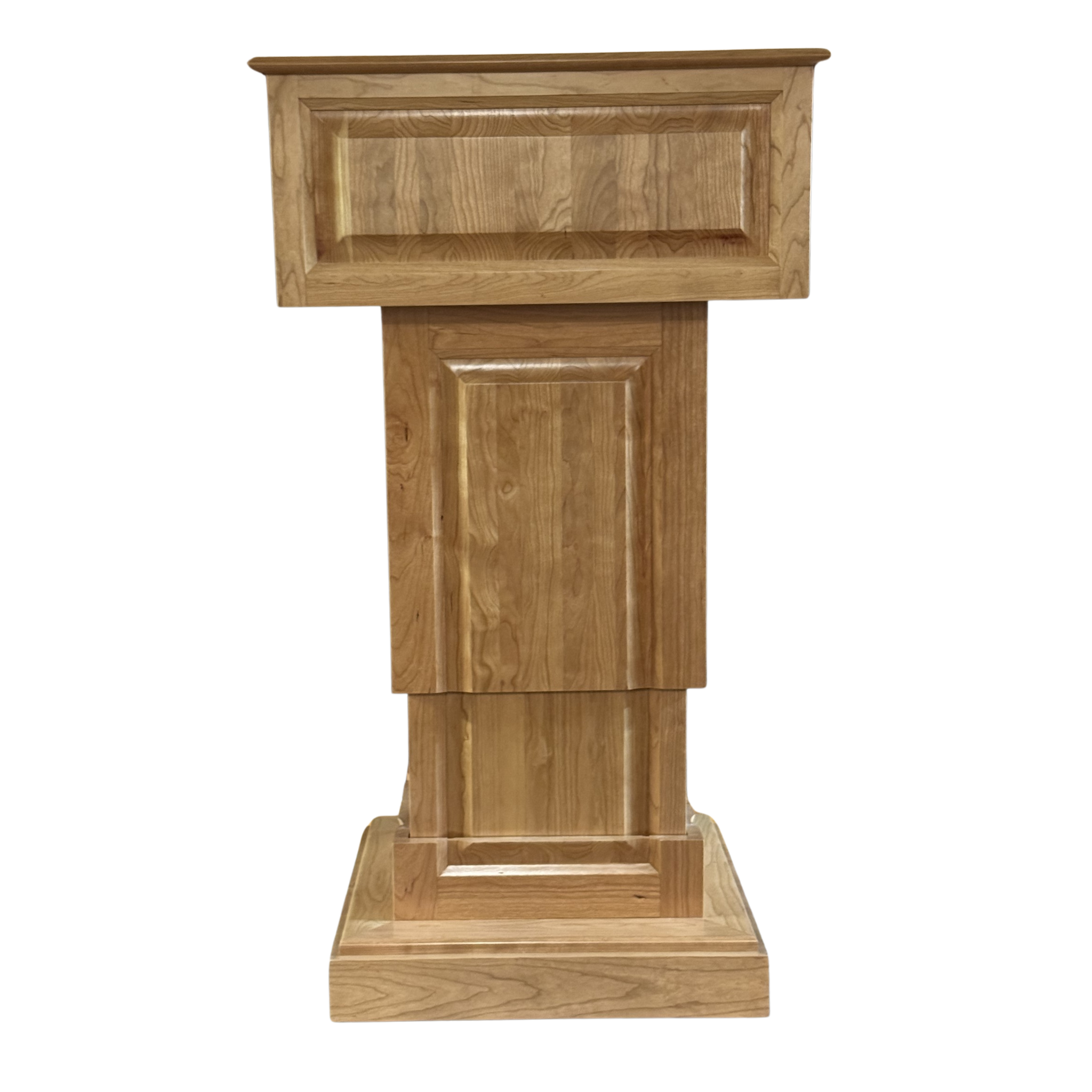 Executive Wood Counselor Lift Adjustable Height Lectern - CLR235-LIFT