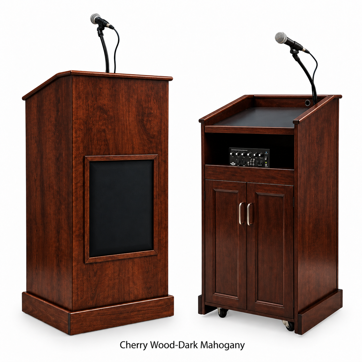 Executive Wood Modern Collegiate Evolution Sound System Lectern | CPD677-EV