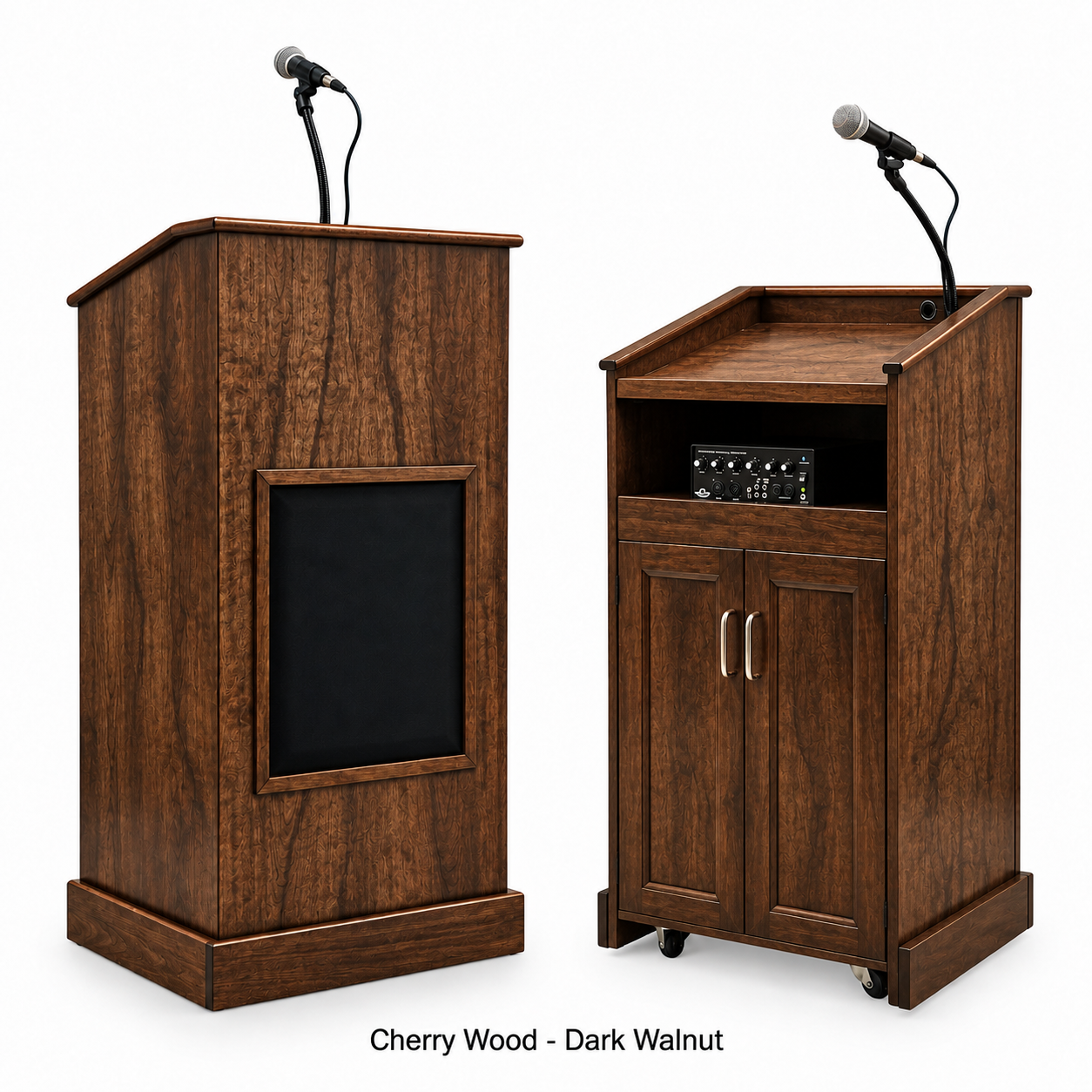 Executive Wood Modern Collegiate Evolution Sound System Lectern | CPD677-EV