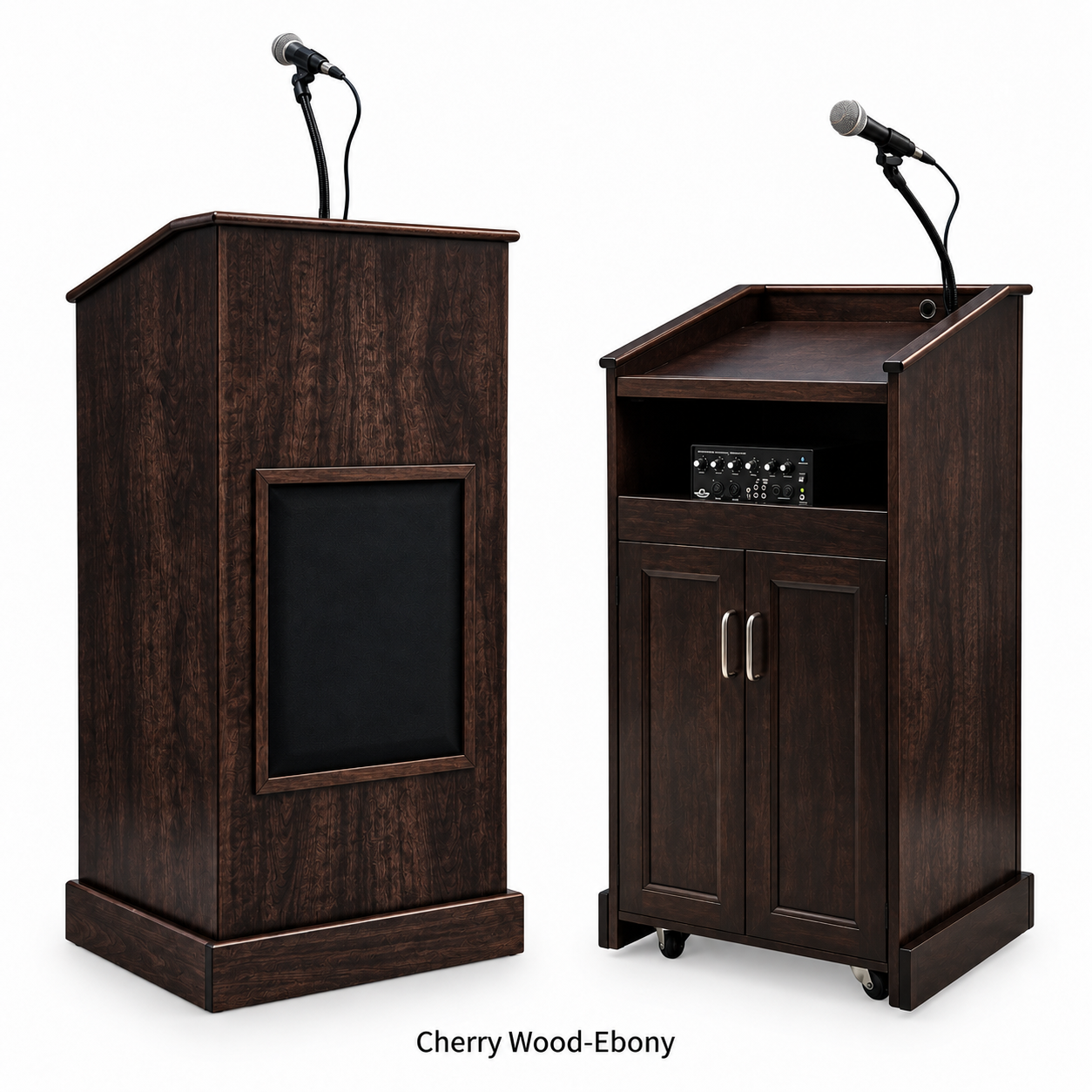 Executive Wood Modern Collegiate Evolution Sound System Lectern | CPD677-EV