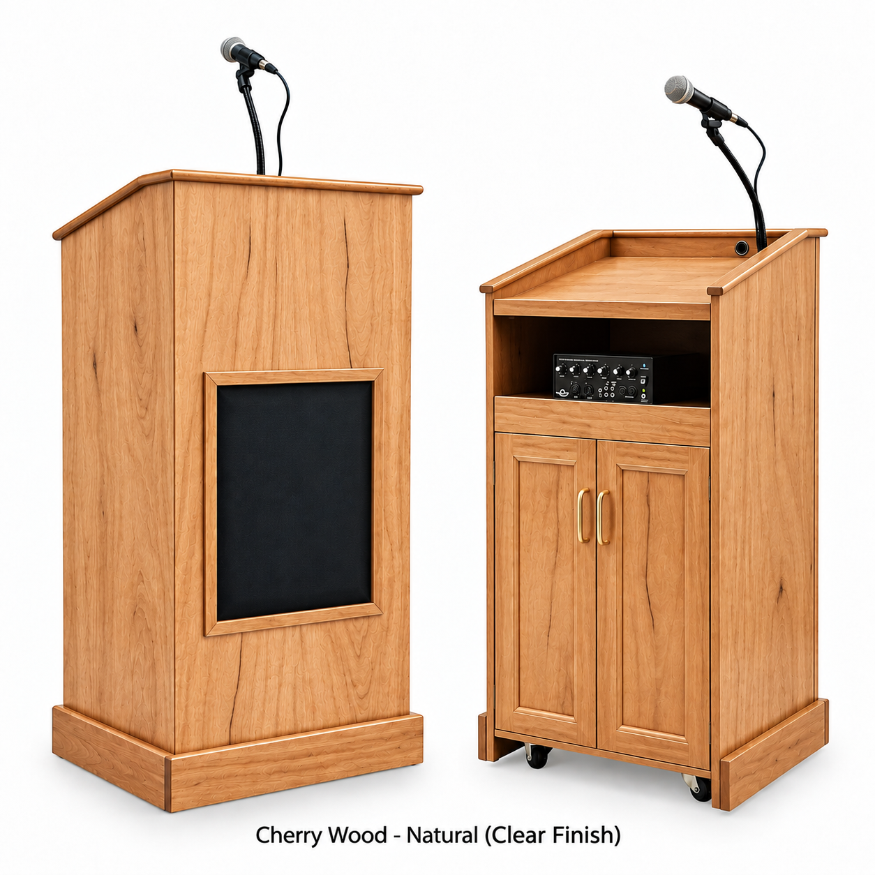 Executive Wood Modern Collegiate Evolution Sound System Lectern | CPD677-EV