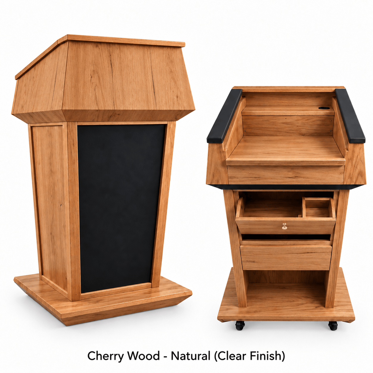 Executive Wood Presidential Plus Evolution™ Sound Lectern with Built-In Audio - PRES900-EV