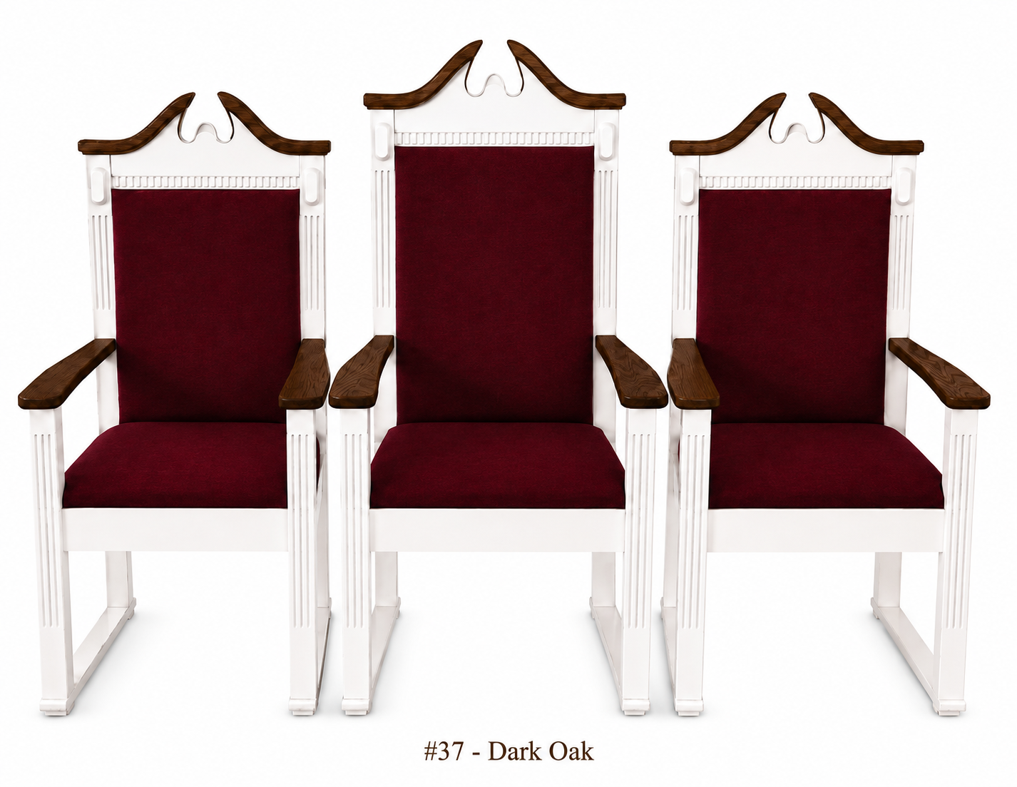 Imperial Woodworks Colonial Center Pulpit Chair TPC-603C
