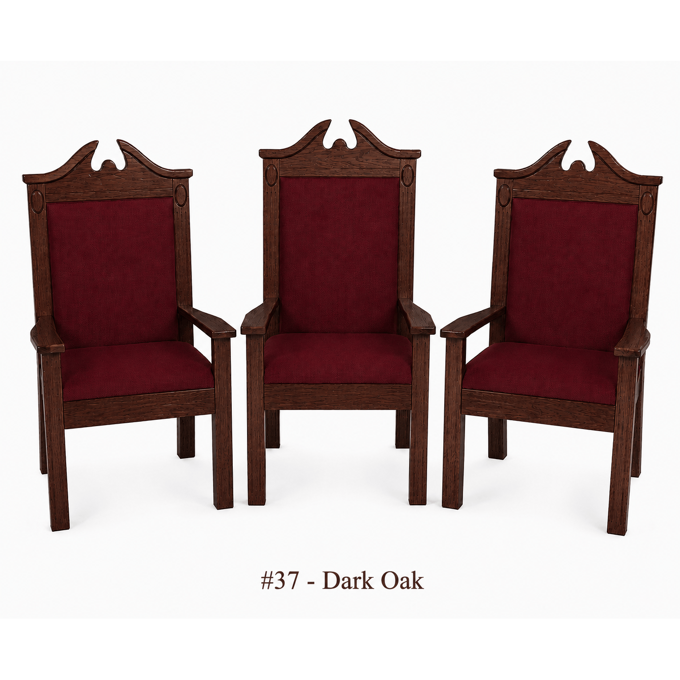 Imperial Woodworks Center Pulpit Chair 52” TPC-296C