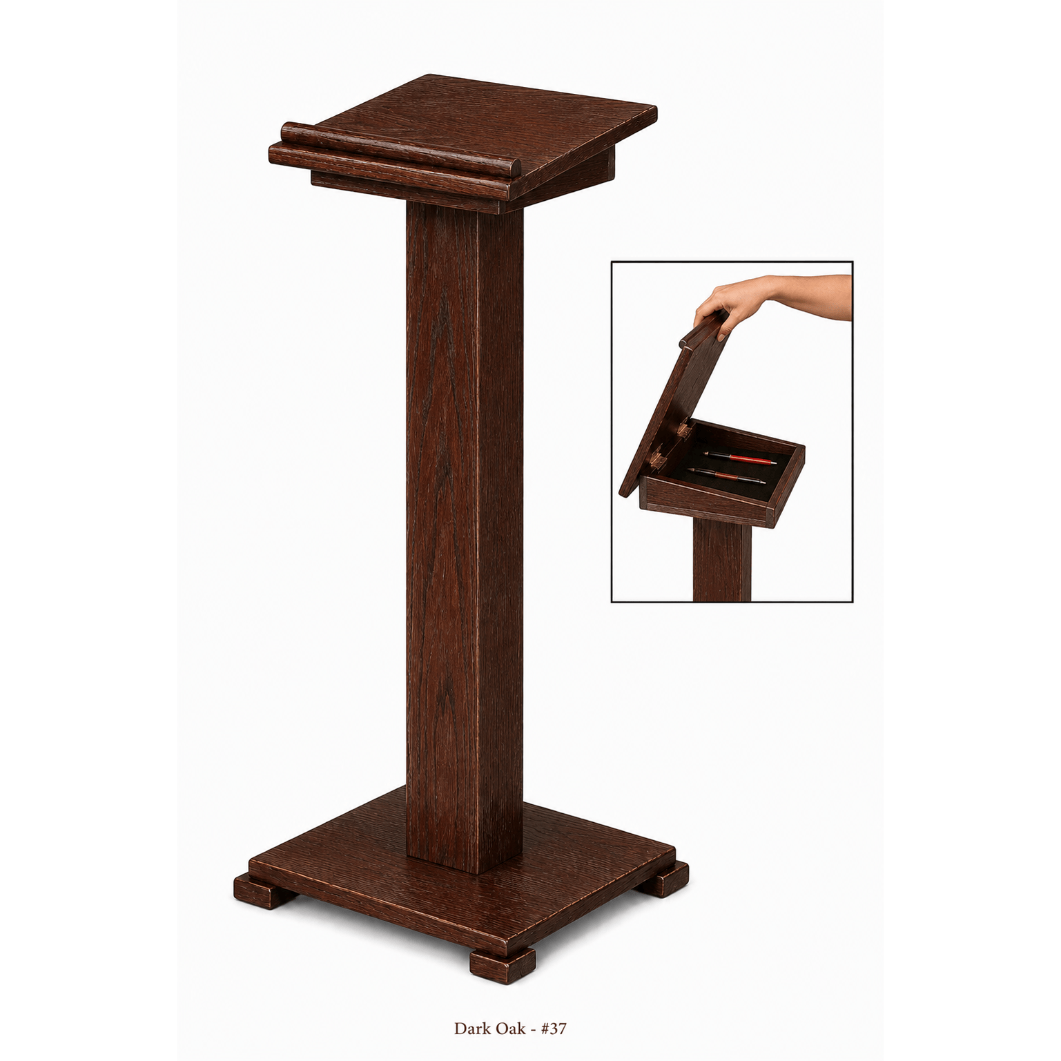 Imperial Woodworks Portable Lift-Lid Lectern T-15
