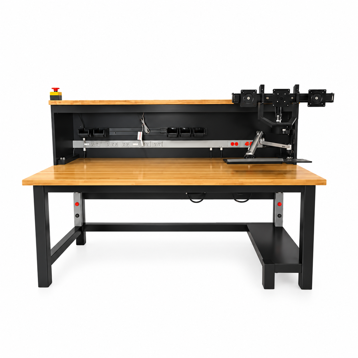 Executive Wood ESD-Safe Workbench with Riser - TWB2C84