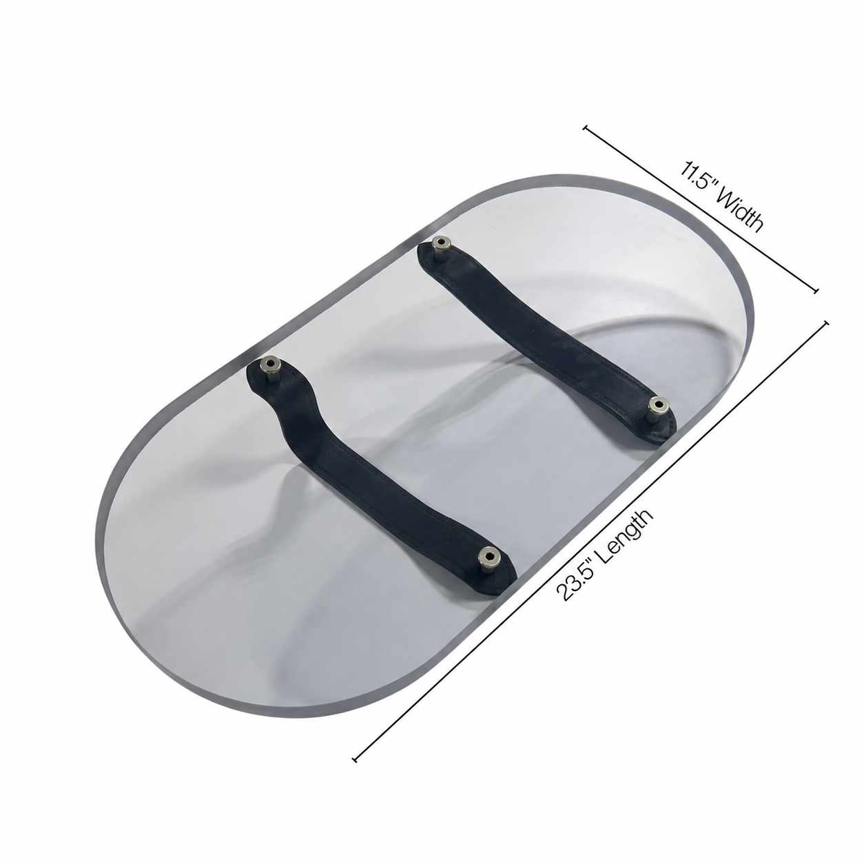 Executive Wood OptiSecure Bullet Resistant Handheld Shield - HHS-N3A