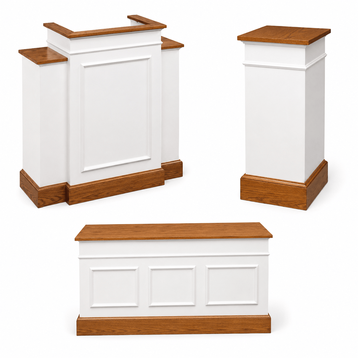 Imperial Woodworks Church Traditional Winged Pulpit 800W