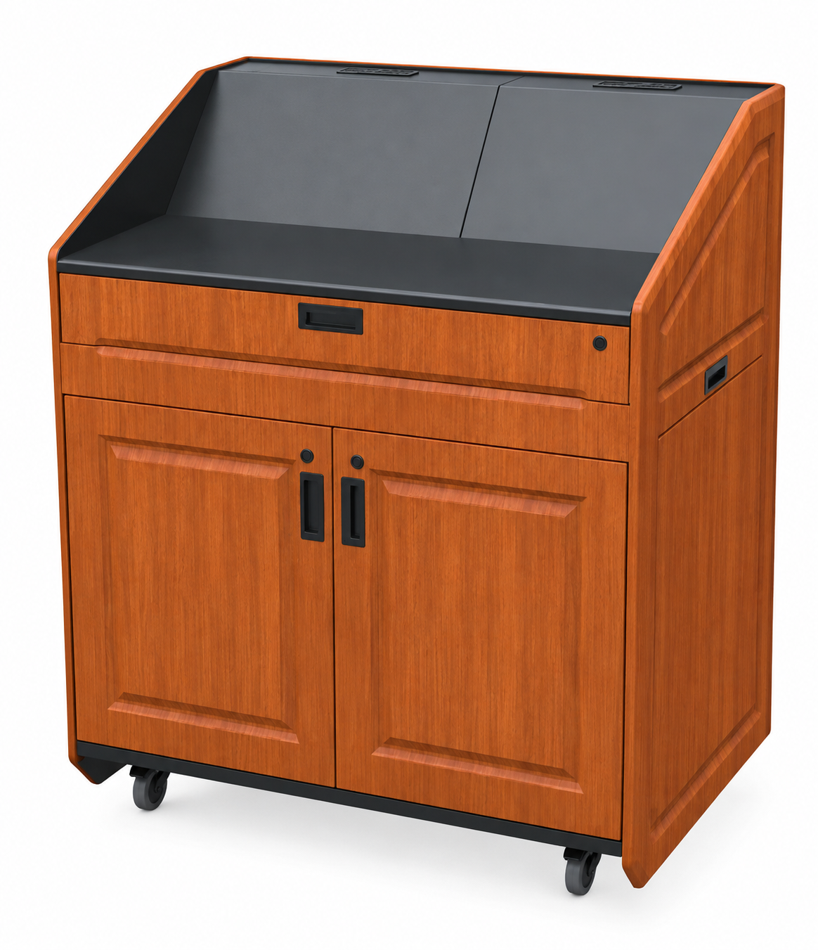 AFVI Multimedia Executive Podium with Pocket Doors - PDX21