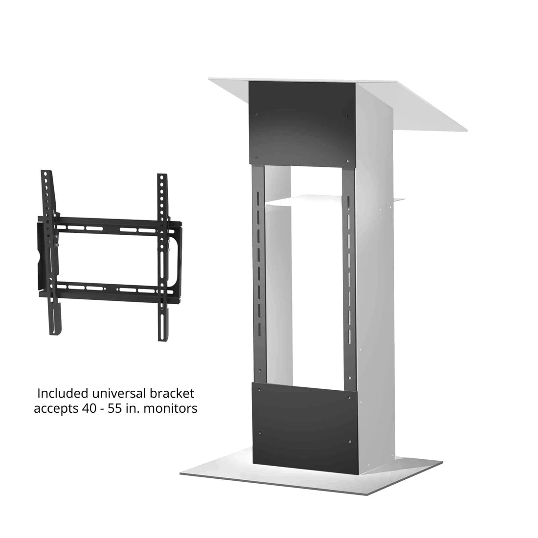 Urbann Light Grey Podium LCD Display- K5 Lectern