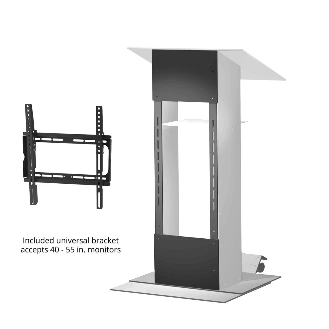 Urbann Light Grey Podium LCD Display- K5 Lectern