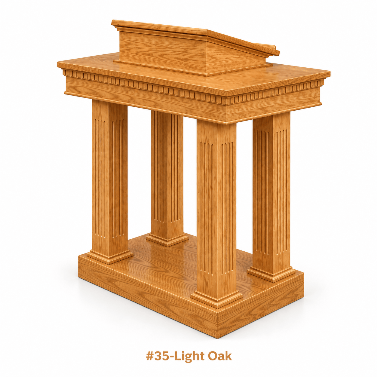 Imperial Woodworks Pedestal Wooden Open Tiered Pulpit 8401