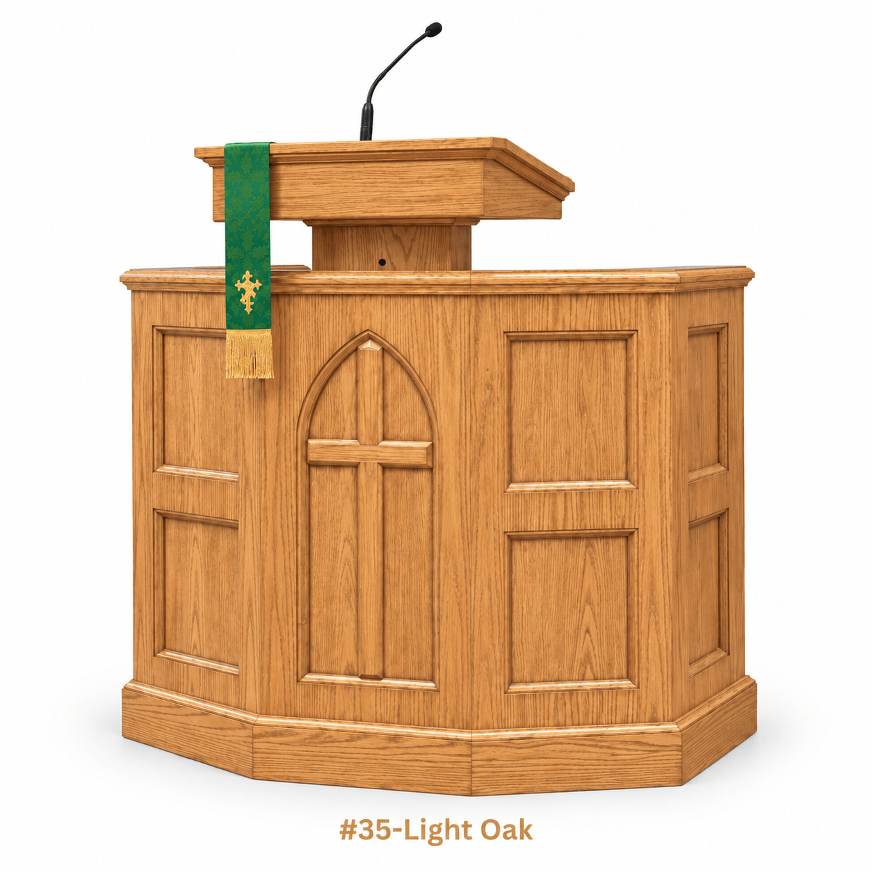 Imperial Woodworks Raised Wooden Pulpit For Church 1-CU