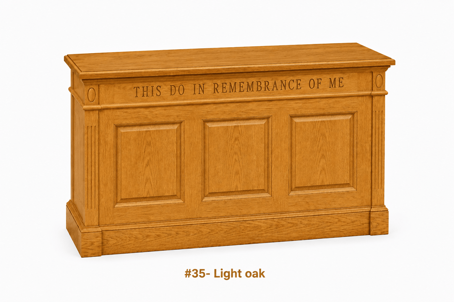 Imperial Woodworks Traditional Closed Communion Table 820