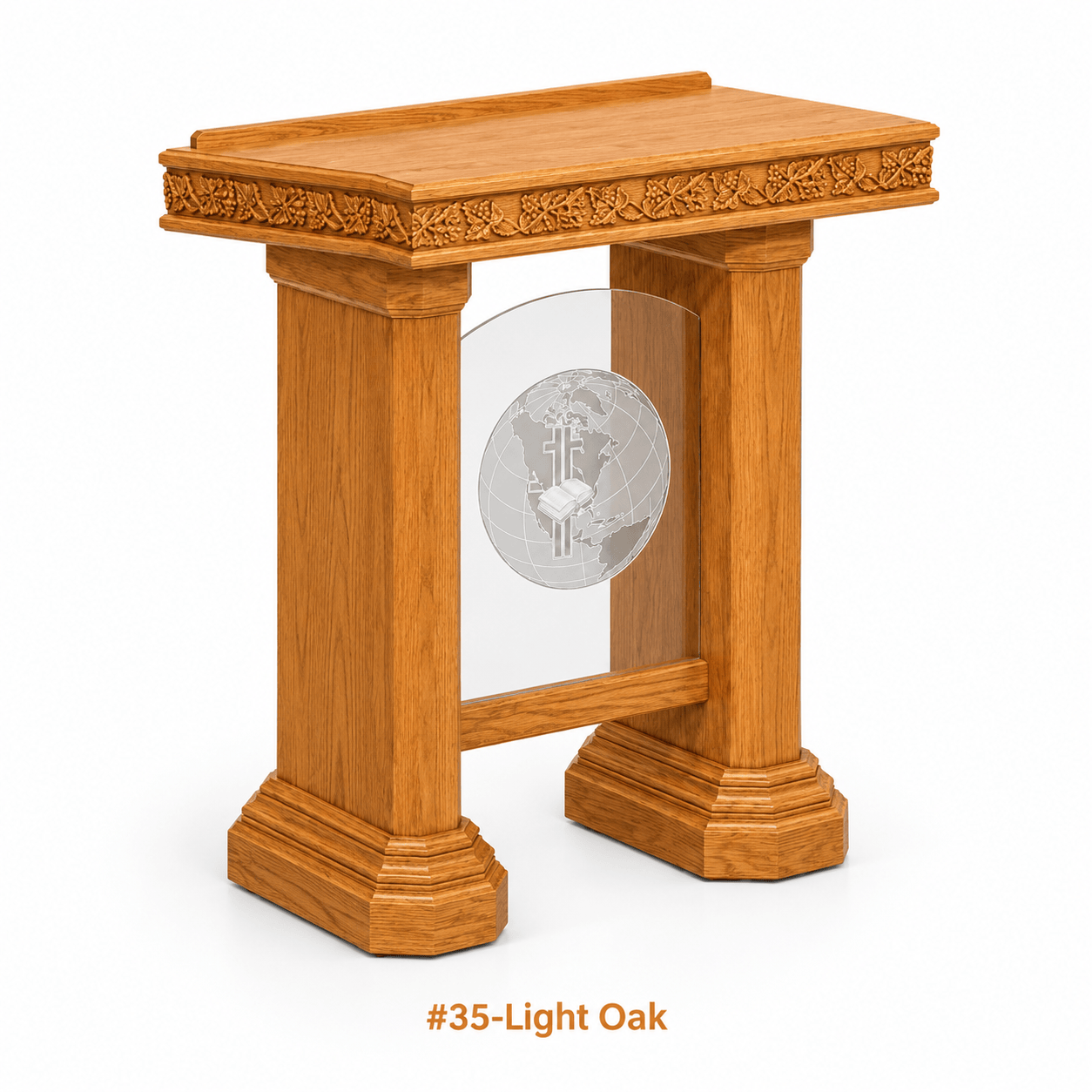Imperial Woodworks Wood With Acrylic Pulpit NO 5405