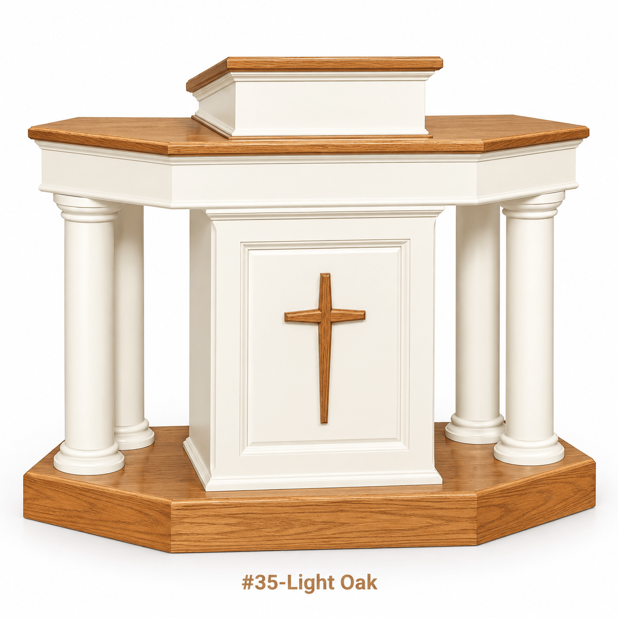 Imperial Woodworks Wooden Traditional Church Pulpit 810 CU