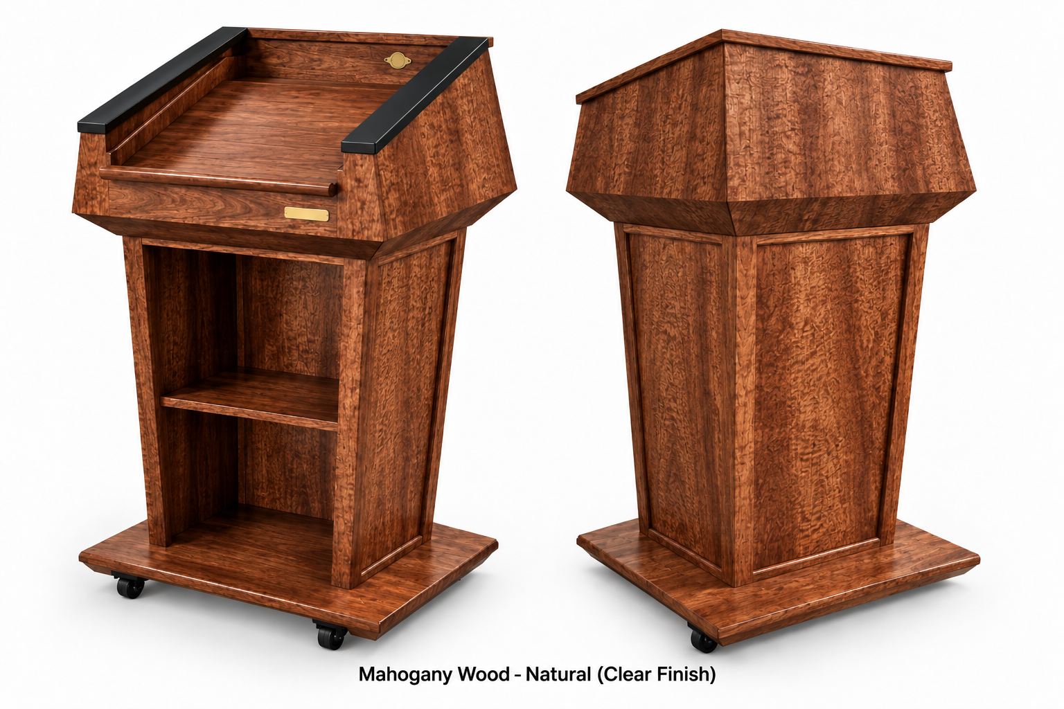 Executive Wood Presidential Bullet Resistant Podium – Certified NIJ Level III - PRES500-AB
